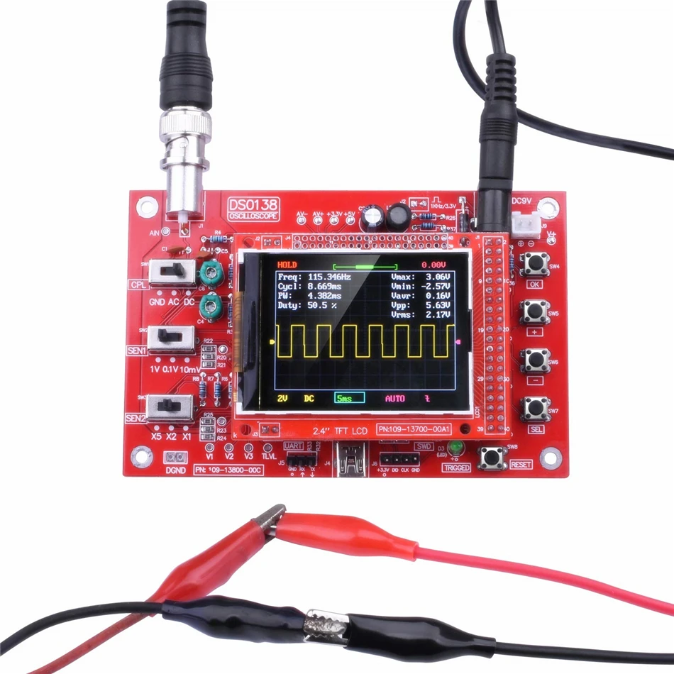 DSO138 2," TFT карманный размер цифровой осциллограф комплект diy части ручной акриловый DIY чехол оболочка для DSO138