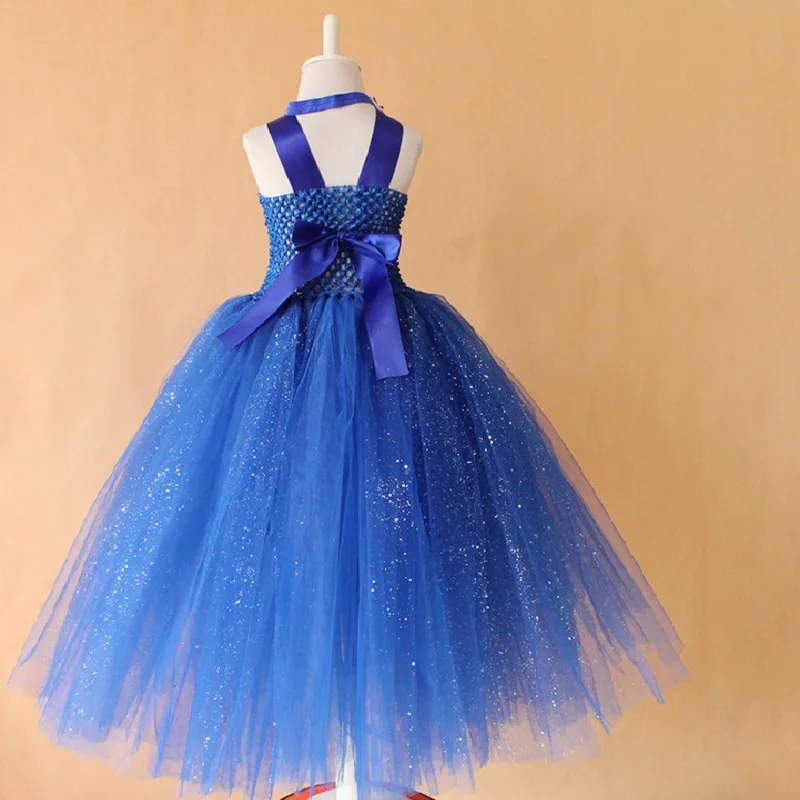 Baby Girls Kids Blue Party Cinderella Princess Romper Costume Dress Prop Set