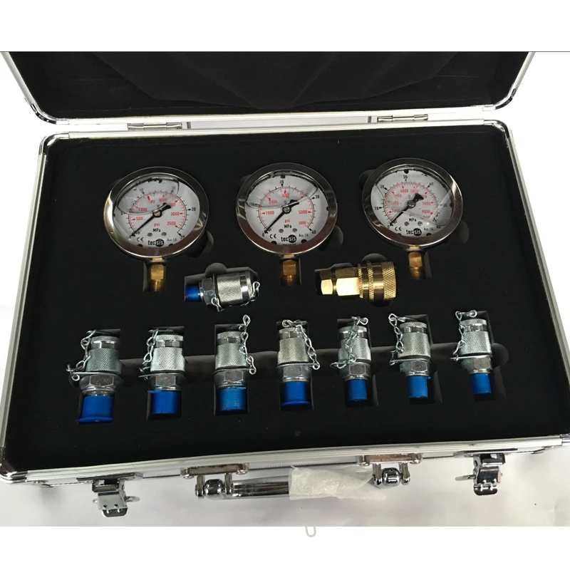 Portable Hydraulic Test Gauges Digger Pressure Test Excavator Hydraulic