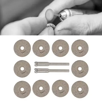 

Professional 10PCS Diamond Disc Cutting Wheel Rotary Tool Jewelry Grinding Machine Accessories Jewelry Making Tools Jeweler
