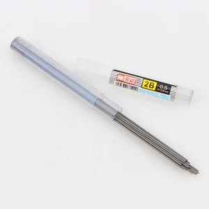 4 шт./лот, карандаш, материал Escolar Infantil, свинец, запасная трубка, стиль, высокое качество, 0,5 мм/0,7, автоматический карандаш для механики - Цвет: 05MM 2B