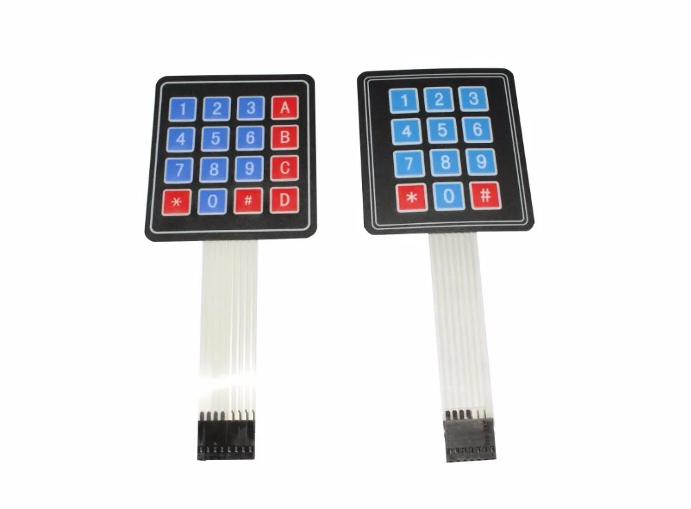 thumbnail image 2 of 4x4 Matrix Membrane Keypad - 16 Key Keyboard For Arduino & Electronics Projects 2 of 12