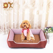 Кровать Дом Съемный коврик подушка шезлонг диваны щенок Лабрадор Хаски животные Плюс Размер маленькая большая корзина для собак плед кошка собака