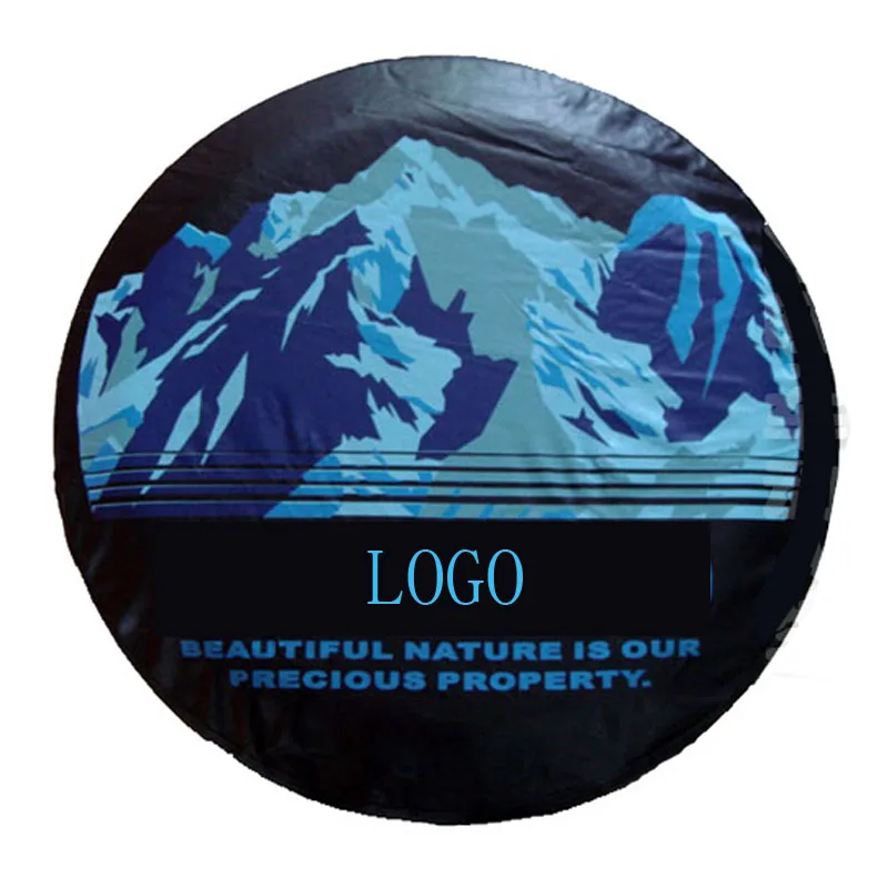 

Dongzhen For TOYOTA PRADO Car Styling Spare Tire Cover Tyre Protector Spare Tire Car Cover Wheel Cover Snow Mountain PU Leather