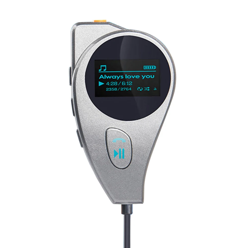 

12V Bluetooth Car FM Transmitter 2.1A Dual USB Kit Handsfree Music Player Modulator Car Charger Support U Disk/TF Card AUX-OUT