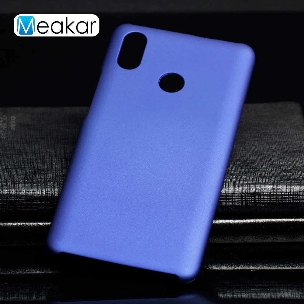 Матовая Пластик Coque 6.9For Xiaomi mi макс 3 чехол для Xiaomi mi Max mi макс 3 Max3 mi max3 Pro Чехол для телефона чехол-лента на заднюю панель - Цвет: Blue