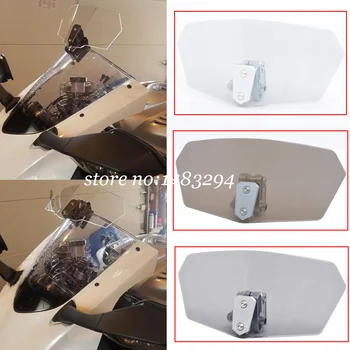 

3 Colors Adjustable Windshield Extension Clip On Spoiler Deflector For Harley Honda BMW Motorcycles Scooters Motocross