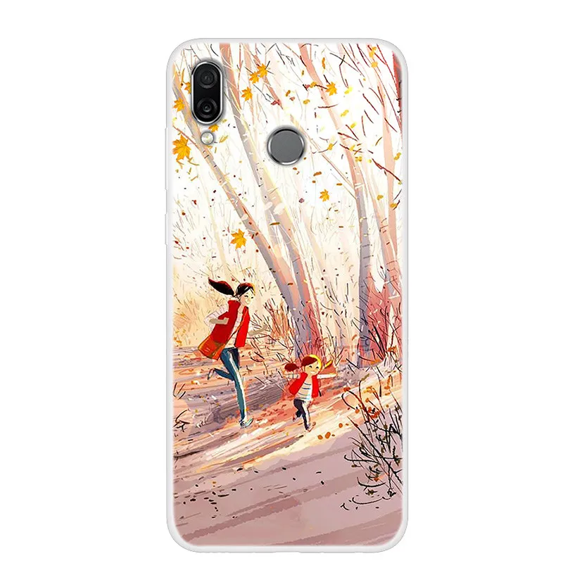 Chic Floral & Animal Print Soft TPU Silicone Case for Huawei Honor Play - 6.3 Protective Phone Cover
