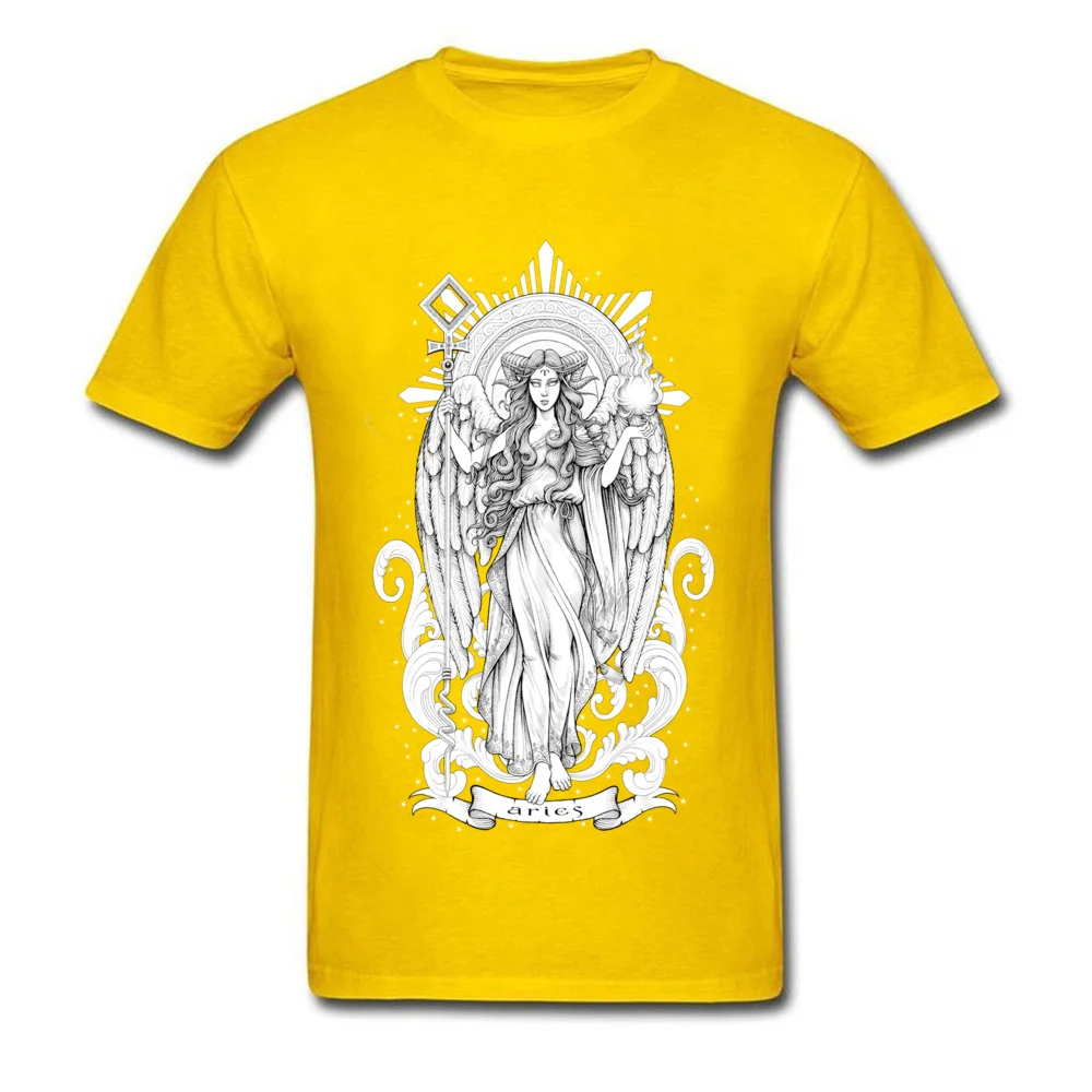 Printed aries zodiac sign Boy T-Shirt New Design Summer Short Sleeve O Neck 100% Cotton Tops Shirts Fashionable Sweatshirts aries zodiac sign yellow
