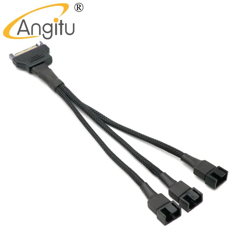 Angitu 12v Sata To 3pin 4pin Power Adapter Cable - Pc Hardware Cables & - AliExpress