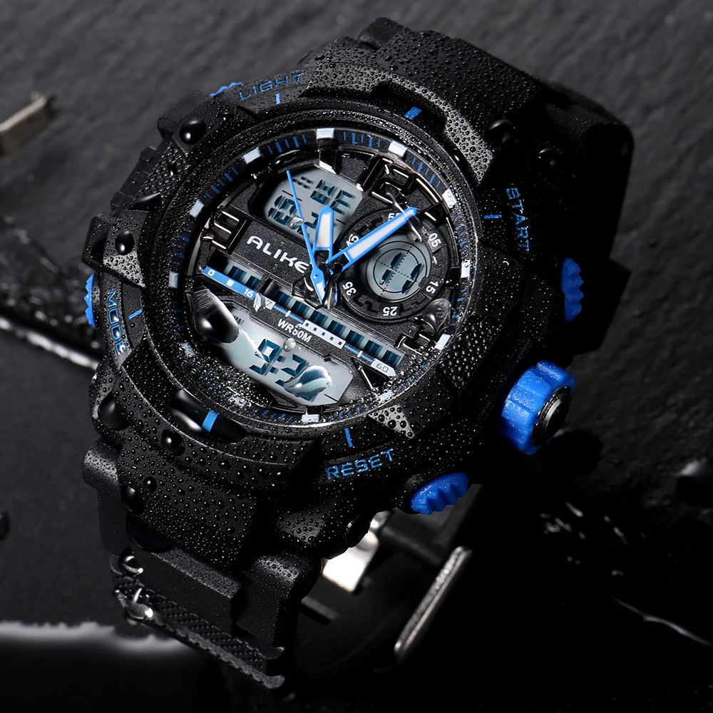 

Men's Luxury Analog Quartz Digital Watch 2018 New Brand Alike Casual Watch Men G Style Waterproof Sports Military Shock Watches