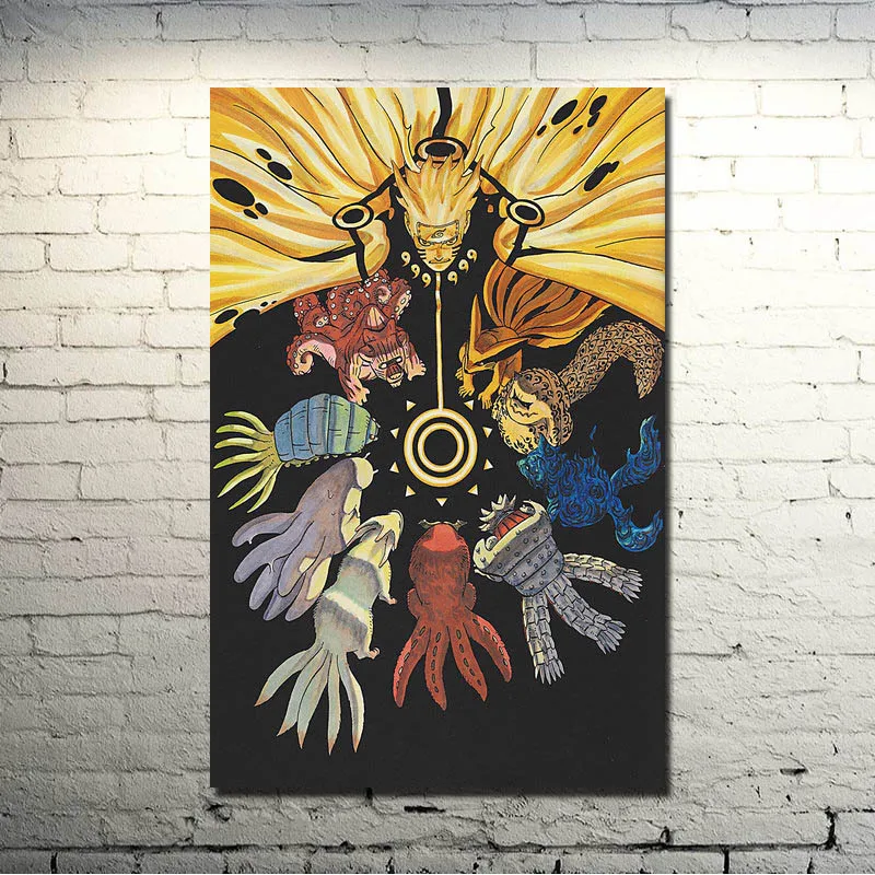 Фильм Наруто Art Шелковый плакат 13x20 24x36 дюймов Аниме фотографии Uzumaki Саскэ Какаси