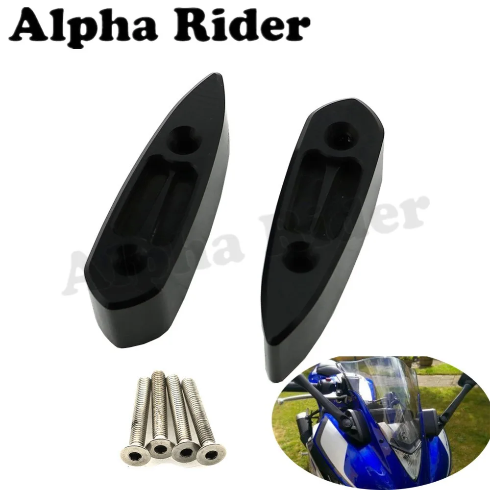 

R3 R25 Rearview Mirror Extender Spacer Adapter Rear View Riser Extension Adaptor CNC for Yamaha YZF-R3 YZF-R25 2014 2015 2016