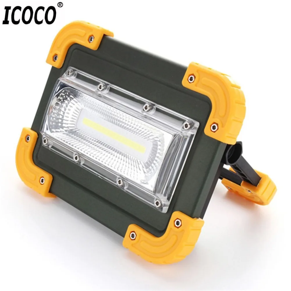 

ICOCO 30W USB LED Portable Rechargeable Flood Light Spot Work Light High Brightness Camping Hiking Survival Hunting Outdoor Lamp