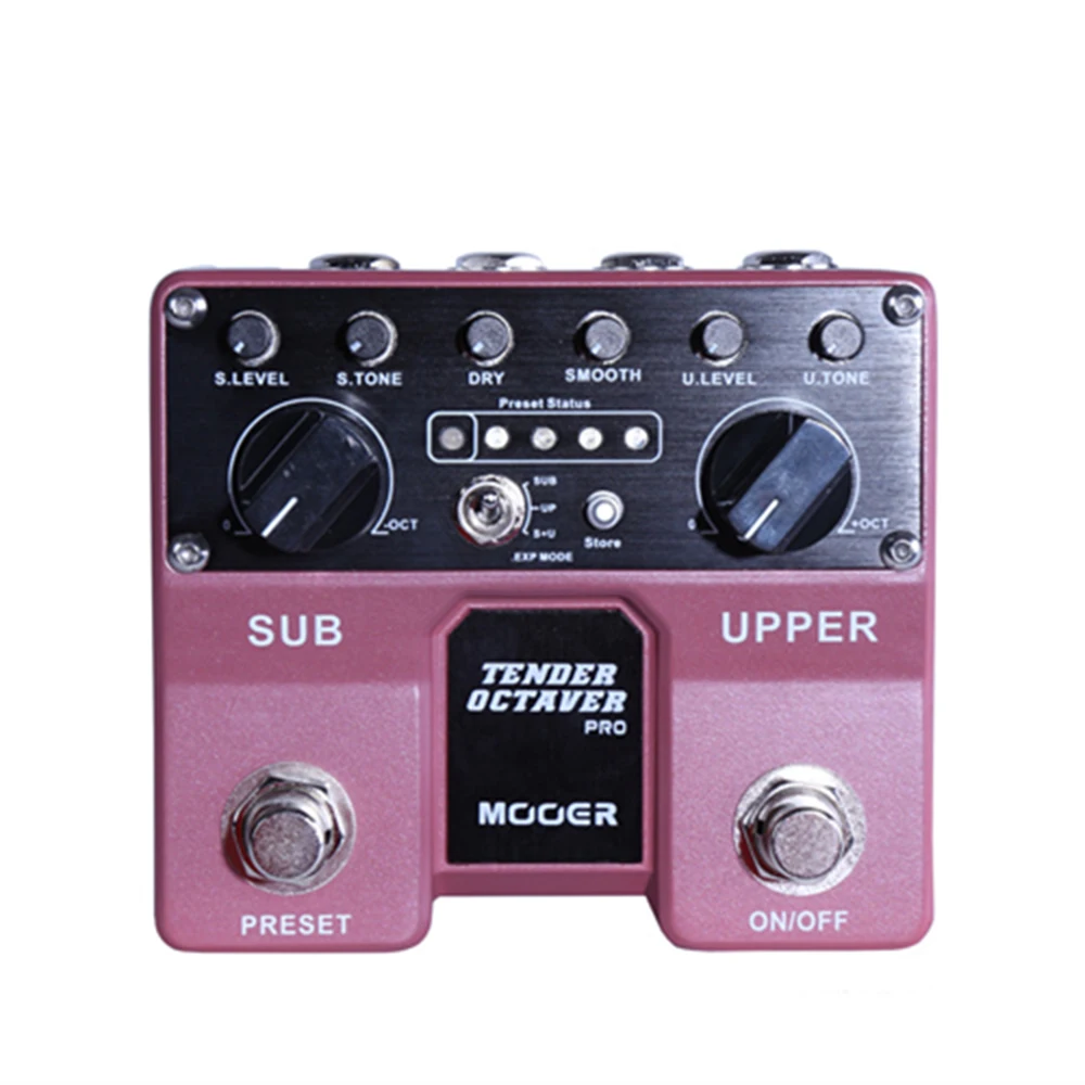 Mooer Tender Octaver Pro Guitar Effect Pedal Volume Tone Pitch Controls