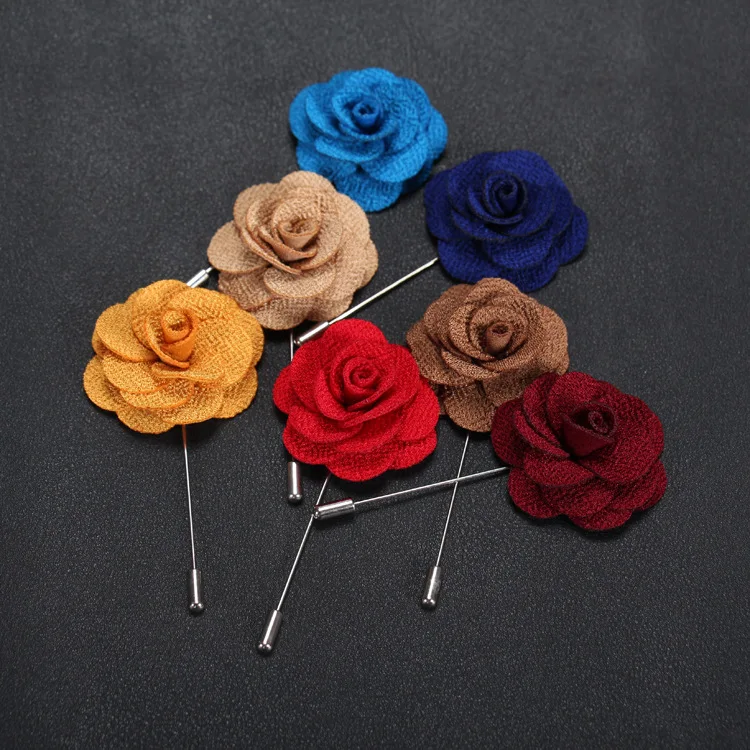 

Free shipping , 20 pcs/lot , New Hot Daisy Flower Lapel Pin, Men's Handmade Boutonniere Brooches, Wedding Pin