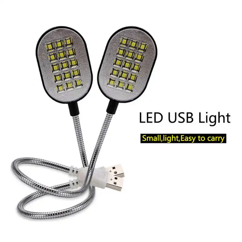 Portable Travel Flexible LED On Reading Book Light Lamp owerful led flashlight Rechargeable torch flashlight t6 #4S14 (7)