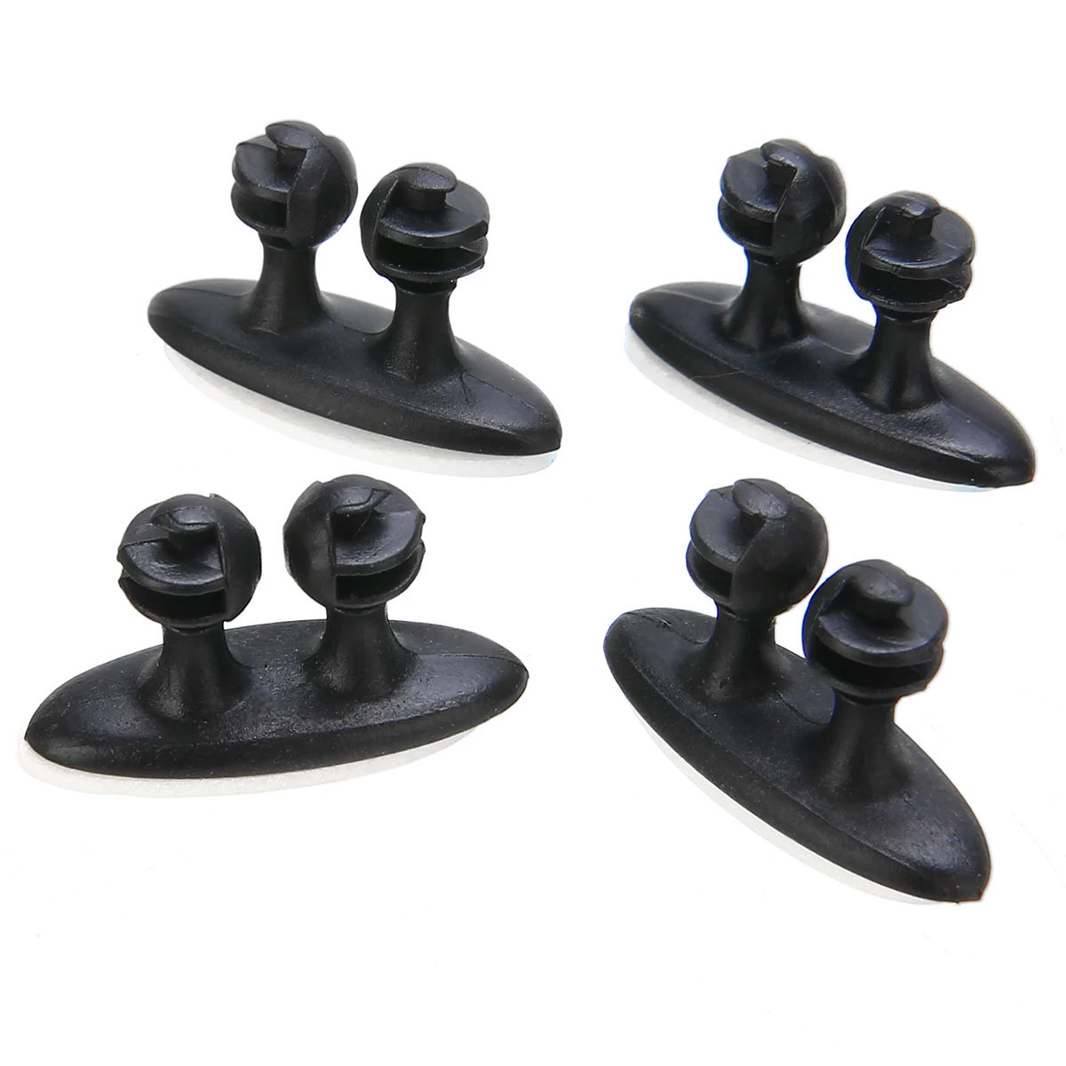 

8PCS/SET Car Headset Navigation Recorder Wire Cord Clip Cable Clamp Holder Line Fixer Organizer Black PVC