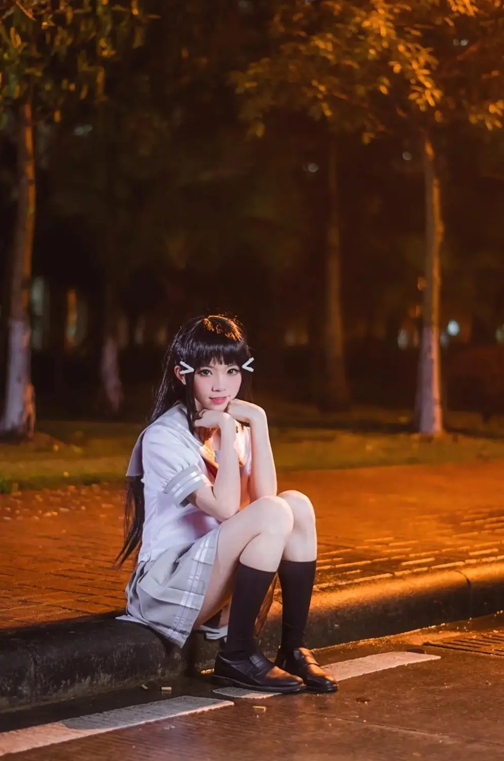 Японский аниме Love Live Sunshine карнавальный костюм Takami Chika для девочек униформа моряка