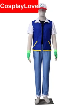 

Adult Pokemon Pocket Monsters Ash Katchum Suit Cosplay Costume Pokemon Cosplay Costumes