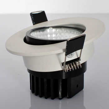 

Free Shipping High Quality Dimmable 10W Led Fixture Downlight Warm White/Cold White COB Led Down Light Recessed Lamp 100-240V