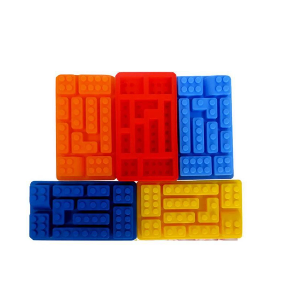 10 отверстий кирпичные блоки в форме прямоугольной формы DIY шоколадная силиконовая форма льда кубик лоток инструменты для торта помадные формы