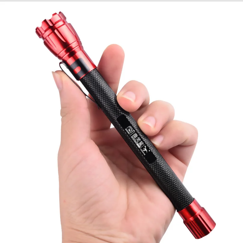 

Pen Shape Mini Portable LED Flashlight IPX6 Waterproof Led Flashlight for Camping Hiking Working 17*1.5cm