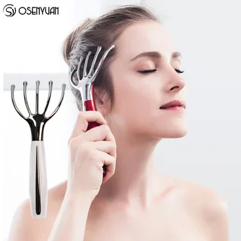 

Electronic Hand Held Scalp Massager Five Finger Ball Roller Comb Head SPA Scalp Brush Hair Care Massage Comb