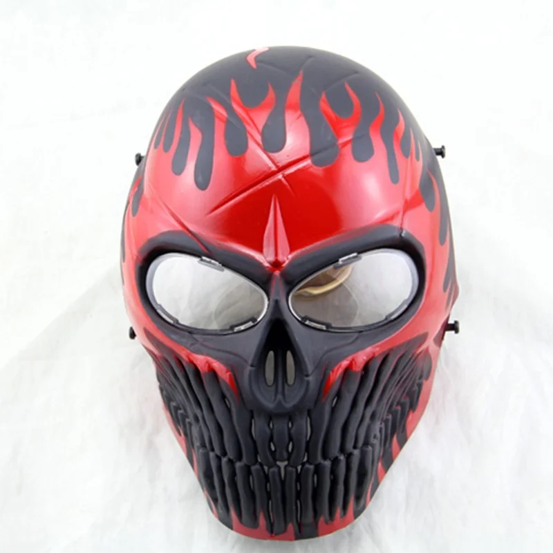 Airsoft Череп полный уход за кожей лица Пейнтбол Маска страшный ужас маска для косплея на Хэллоуин Охота Wargame Военная Униформа армии