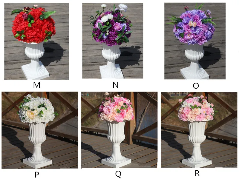 New road lead simulation flower ball wedding supplies wedding scene layout silk flower T stage Roman column decoration flower