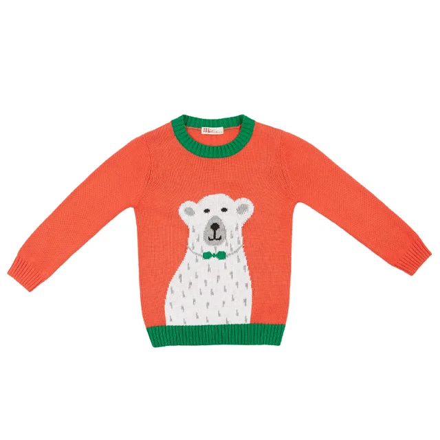 orange boys sweater o neck todder boys pullover christmas kids clothes children sweater baby