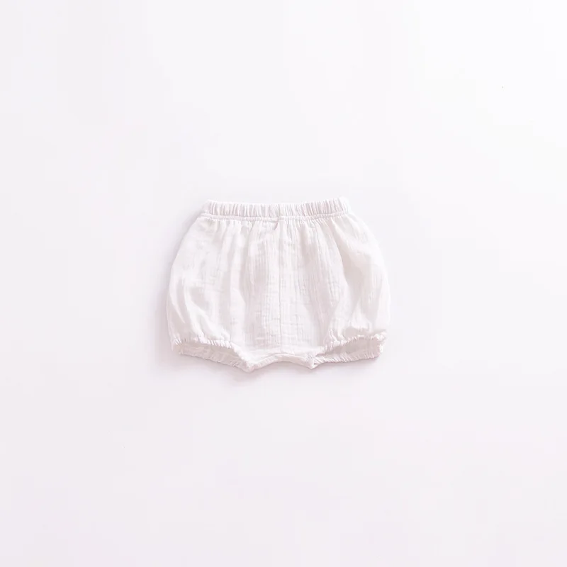 ZSIIBO/детские штаны с хлебом детские шорты шаровары летние короткие штаны Одежда для новорожденных девочек и мальчиков костюм для девочек WGTDK01 - Цвет: Bai