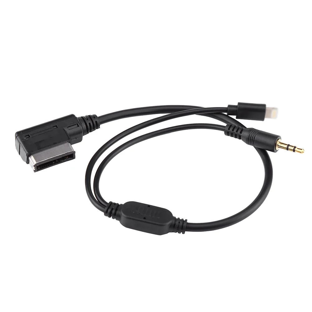 

SOONHUA Car Cable AMI MDI MMI 3.5mm MP3 Auxiliary Adapter Cables For iPod iPhone 5 6 For Audi A3 A8 Q5 For VW