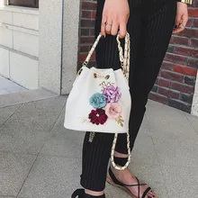 1 шт. женская сумка через плечо цветок PU шнурок мода для покупок MUG88