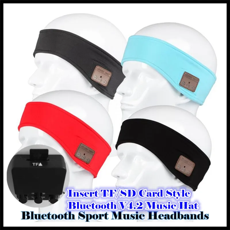 Insert TF Slot Outdoor Sport Wireless Bluetooth 4 2 Headset Stereo Magic Music Smart Electronics Headbands for iPhone SmartPhone