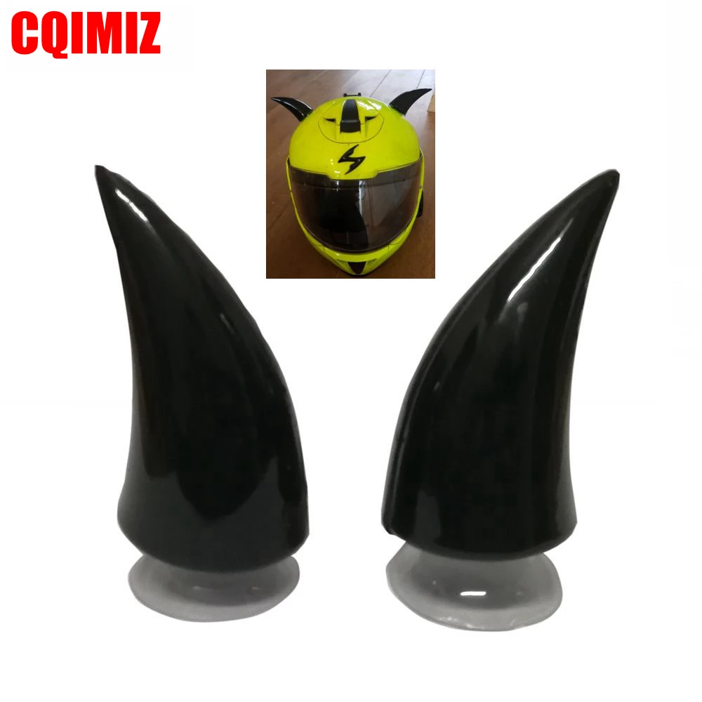 1 Pair Black Motorcycle Helmet Horn Motocross Off Road Capacete Decoration Biker Bike Snowboard Ski Helmet Horn new wedding props arch stage background welcome ornaments road guide decoration wedding wrought iron trellis arch