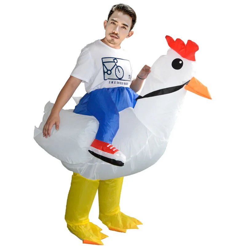 Надувные жаркое Турции костюм на Хэллоуин Карнавальный курица надувные Костюмы для взрослых вечерние Show петух Забавный Наряжаться Disfraz