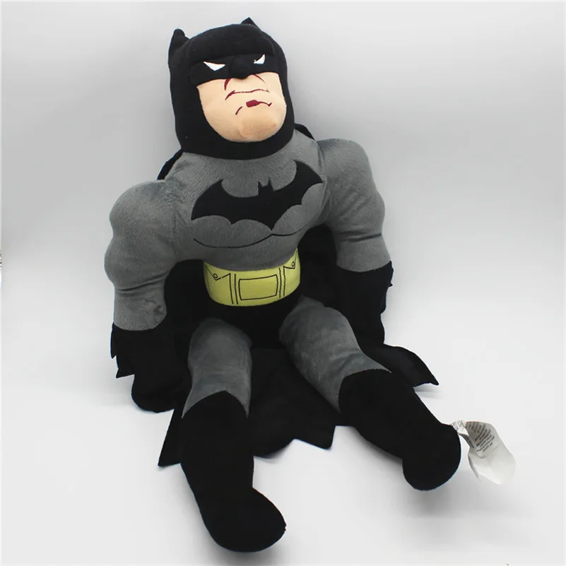 Free shipping 1pcs 60cm Superhero Batman Plush Toys 23.6'' Batman figure Stuffed Plush Soft Doll for boy gift