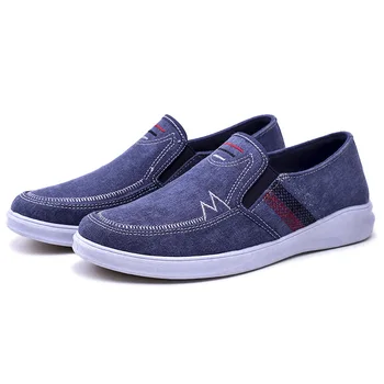 

YeddaMavis Blue Canvas Shoes Men 2019 Spring New Men Driving Shoes Breathable Mens Shoes Old Beijing Shoes Zapatos De Hombre