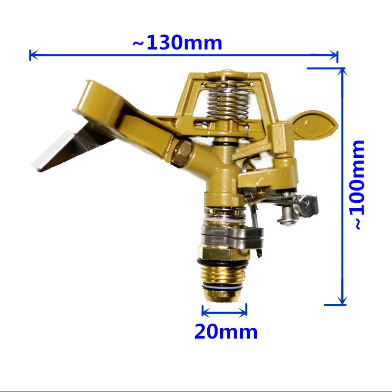 1/2" Water Sprinkler Spray Angle Adjustable 15-360 Degrees Rocker for Agricultural Plant Garden Irrigation System garden sprinkler plants irrigation kits plant waterer irrigation sprinklers garden irrigation nozzle drip irrigation sprinklers garden sprayer nozzles