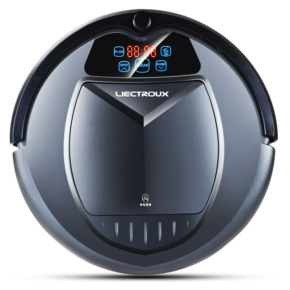 

Used LIECTROUX B3000 Robot Vacuum Cleaner Virtual Blocker Self-Charge LED Touch Screen Designed for Hard Floor