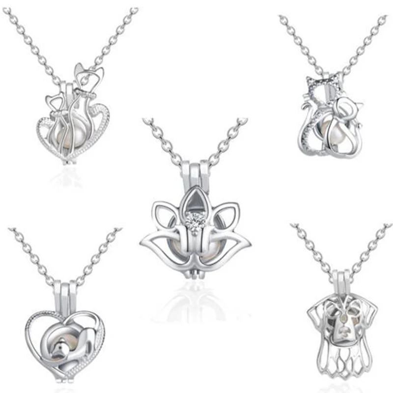 New Items Pearl Cage Essential Oil Locket Diffuser Jewelry Pendant Findings For Oyster Women Girl | Украшения и аксессуары