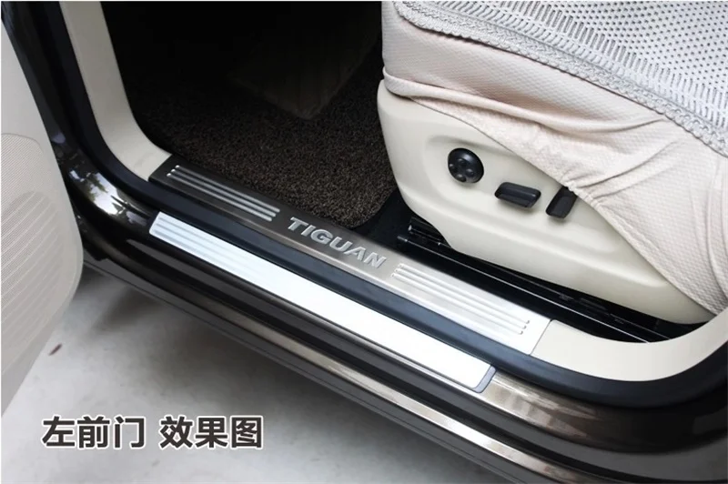 For-Volkswagen-VW-Tiguan-Scuff-Plate-Inner-Door-Sills-Guard-2010-2011-2012-2013-Tiguan-Welcome