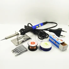 DGKS 60W Power Switch Adjustable Temperature Electric Soldering Iron Set Welding Solder Station Heat Pencil Repair 10ps Tool Kit