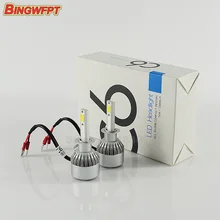 2pcs/pair COB LED H1 72W 7600LM Car DRL Daytime Running Driving Fog Headlight