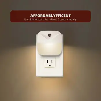 

LED Night Light Dusk-to-Dawn Mini Auto Light Sensor Control EU US Plug LED Night Lamp For Kids Bedroom Bedside Lamp