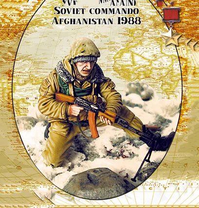

1/35 Scale Assembly Resin Figure kit Morden Russian Soldier with base
