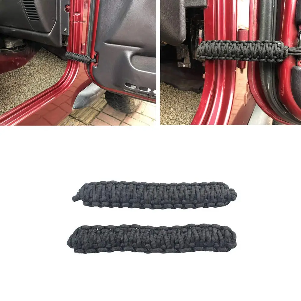 Us 14 99 Door Limiting Straps For All Jeep Models Cj Yj Tj Jk Jl Retractable High Toughness Modified Door Positioner Replacement Parts In Interior