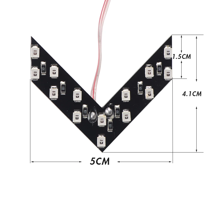 2 шт./партия 14 SMD светодиодный светильник со стрелкой для автомобиля, зеркало заднего вида, индикатор сигнала поворота, светодиодный светильник с зеркалом заднего вида для автомобиля