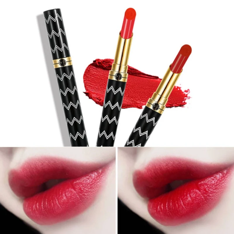 Long Lasting Tint Sexy Red Lip Stick Beauty Matte Liner Pen Lipstick